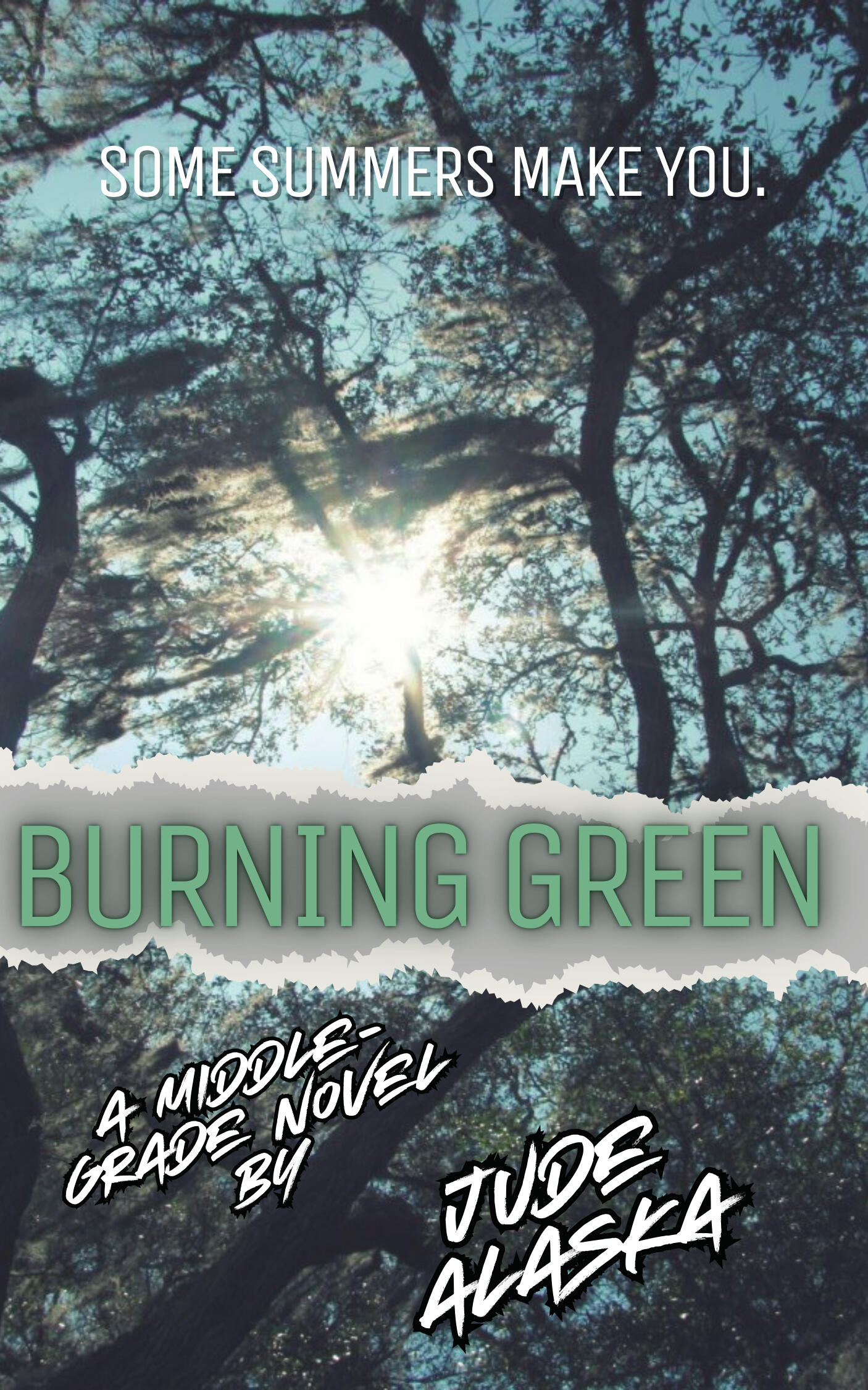 Burning Green middle-grade novel